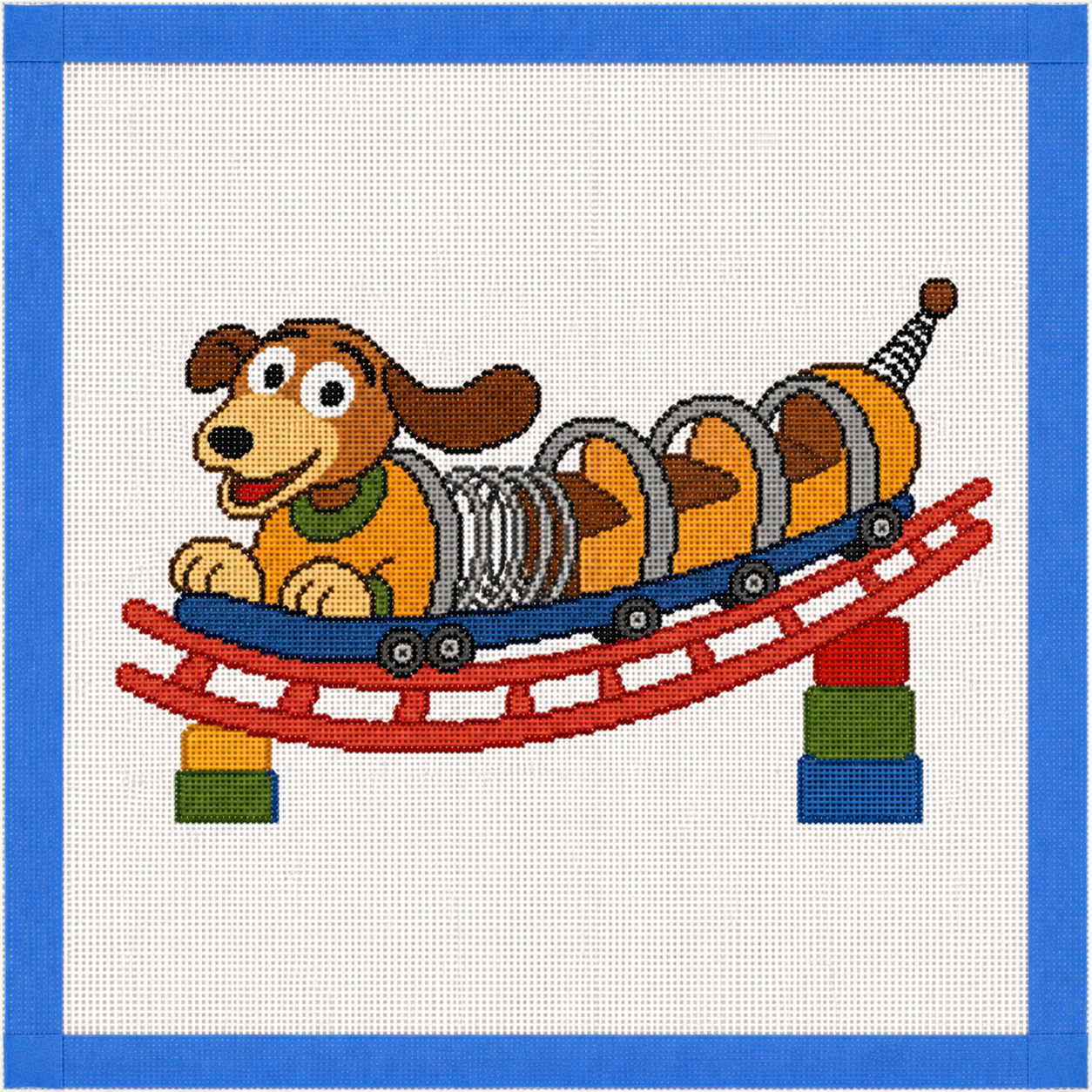 Roller Coaster Needlepoint Canvas