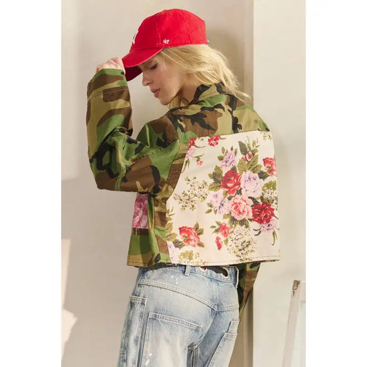 Camo Floral Jacket