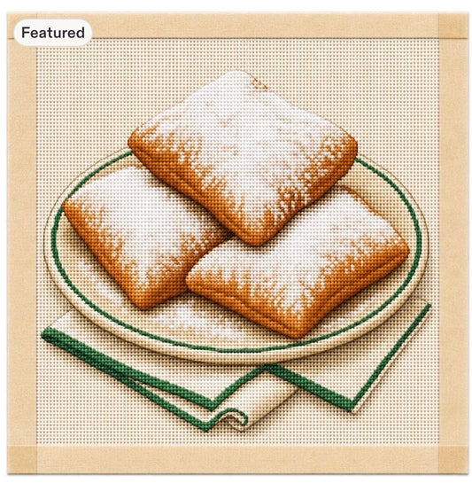 Beignets Needlepoint Canvas