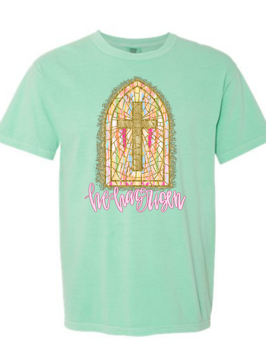 He Has Risen Comfort Color Tee