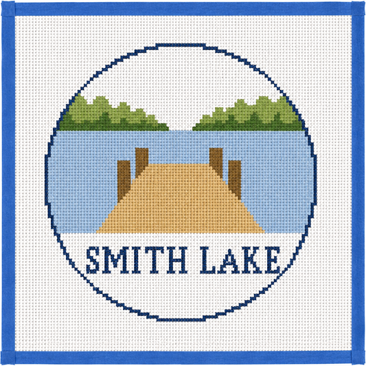 Smith Lake Ornament Needlepoint Canvas