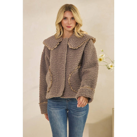 Sherpa Peterpan Collar Jacket
