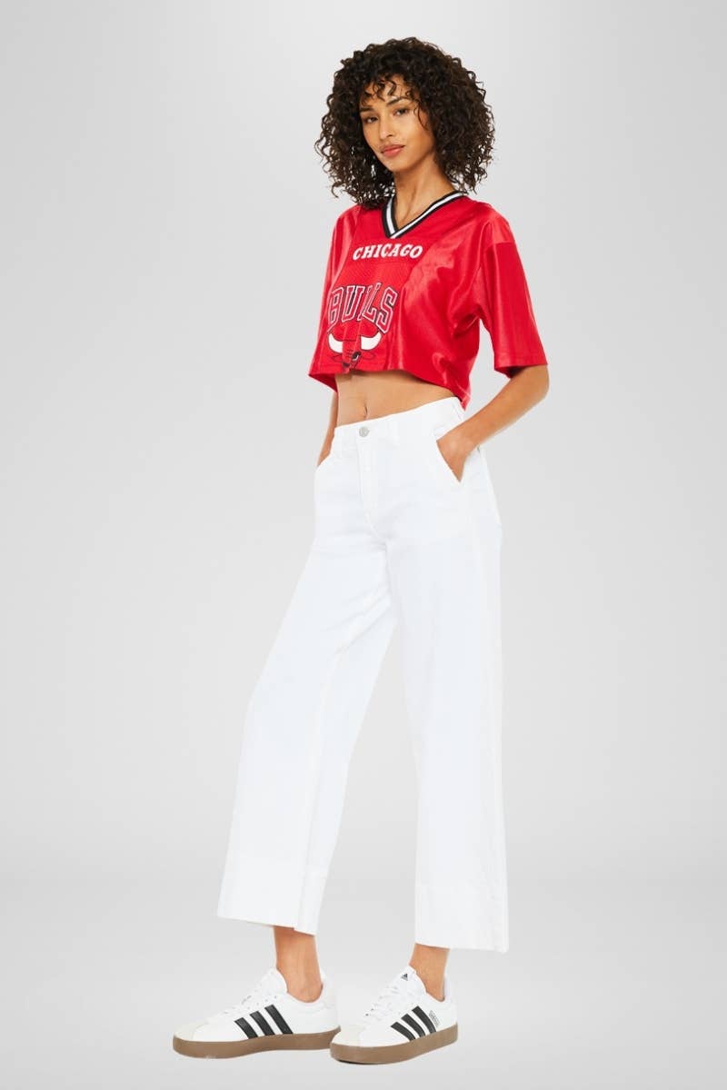 KanCan HIGH RISE CROPPED WIDE LEG