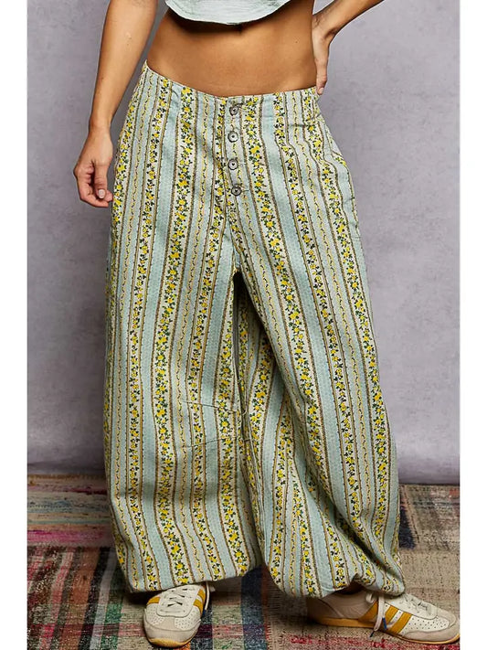 Lemon Poppy Vintage Pant