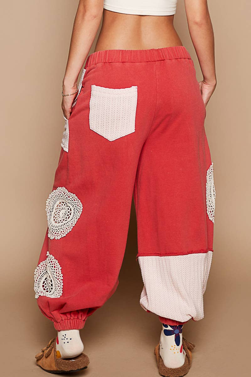 Tomato Red Joggers