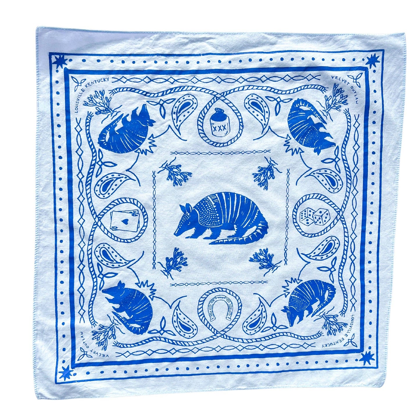 Armadillo Cotton Bandana Wild Rag
