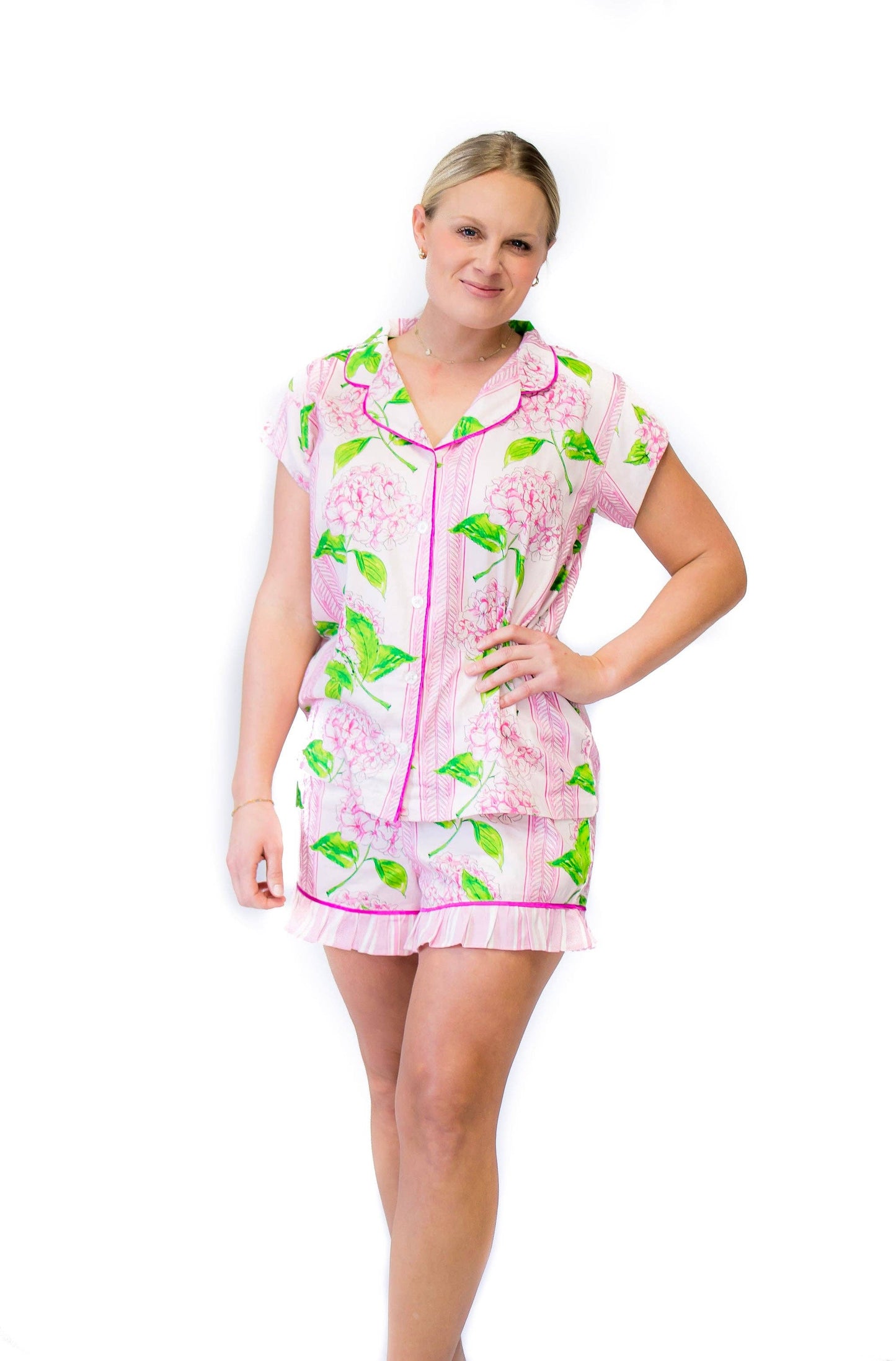 Pia Luxe Ruffled Pajama Summer Set