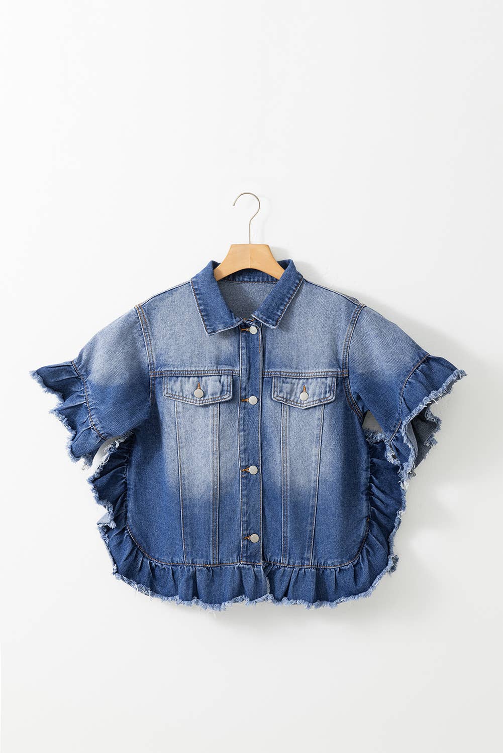 Raw Edge Denim Jacket