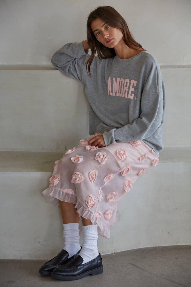 Amore French Terry Pullover
