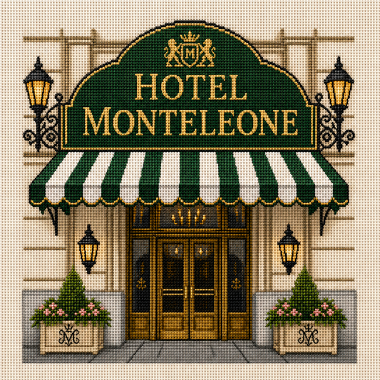 Hotel Monteleone Printed Needlepoint Canvas