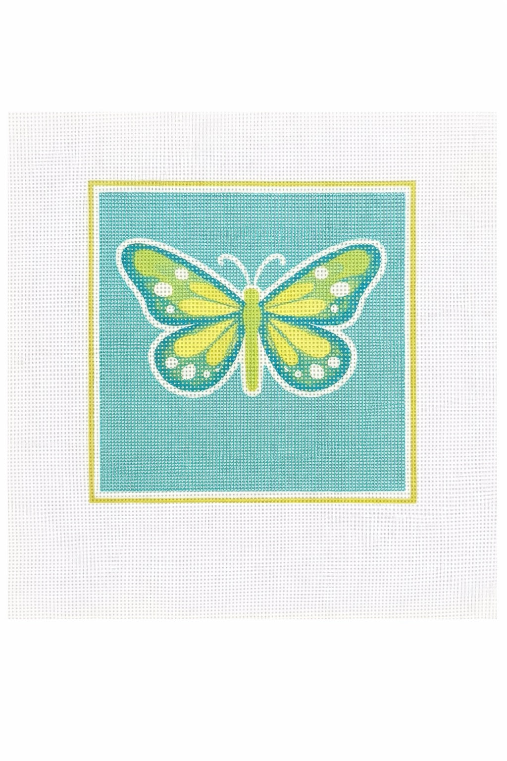 Butterfly Printed Needlepoint Canvas