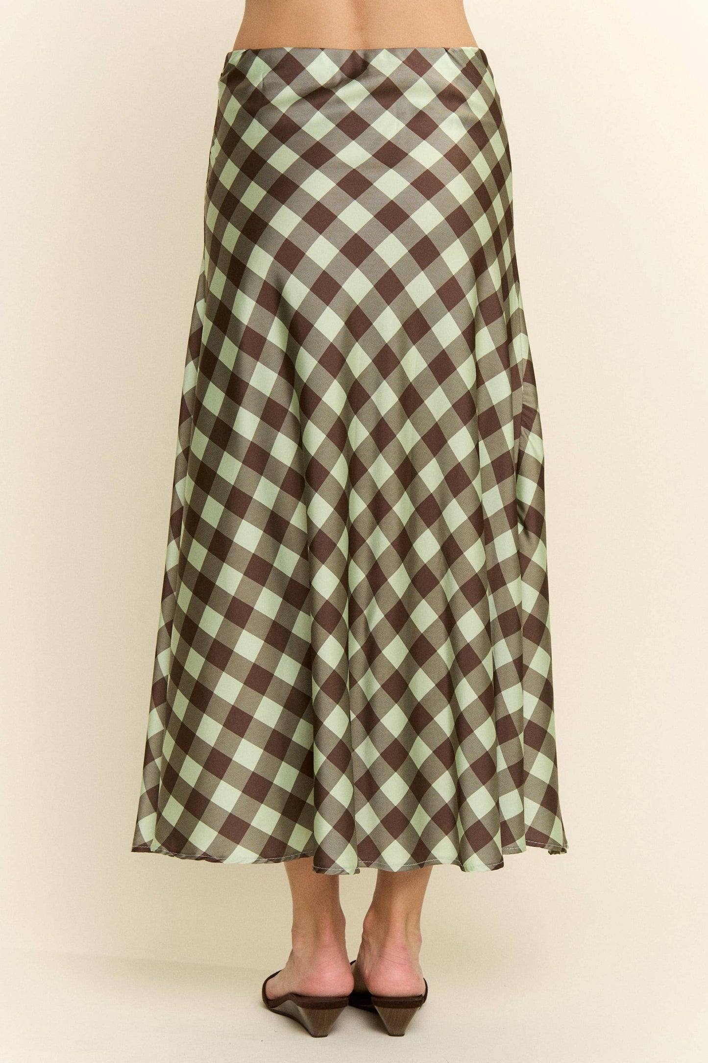 Check Print MIDI Skirt