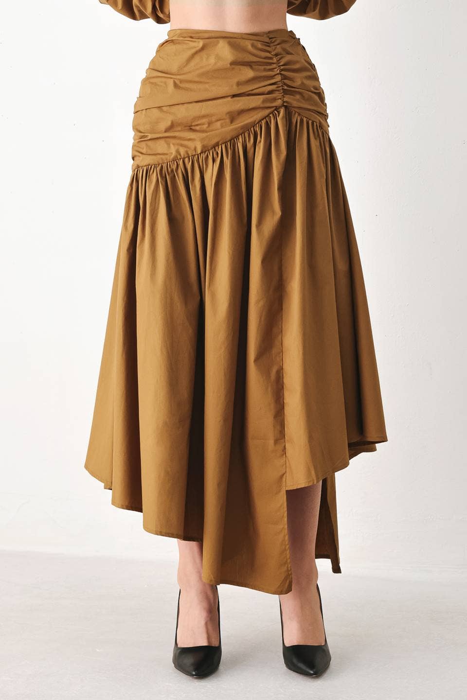 Caramel Latte Midi Skirt