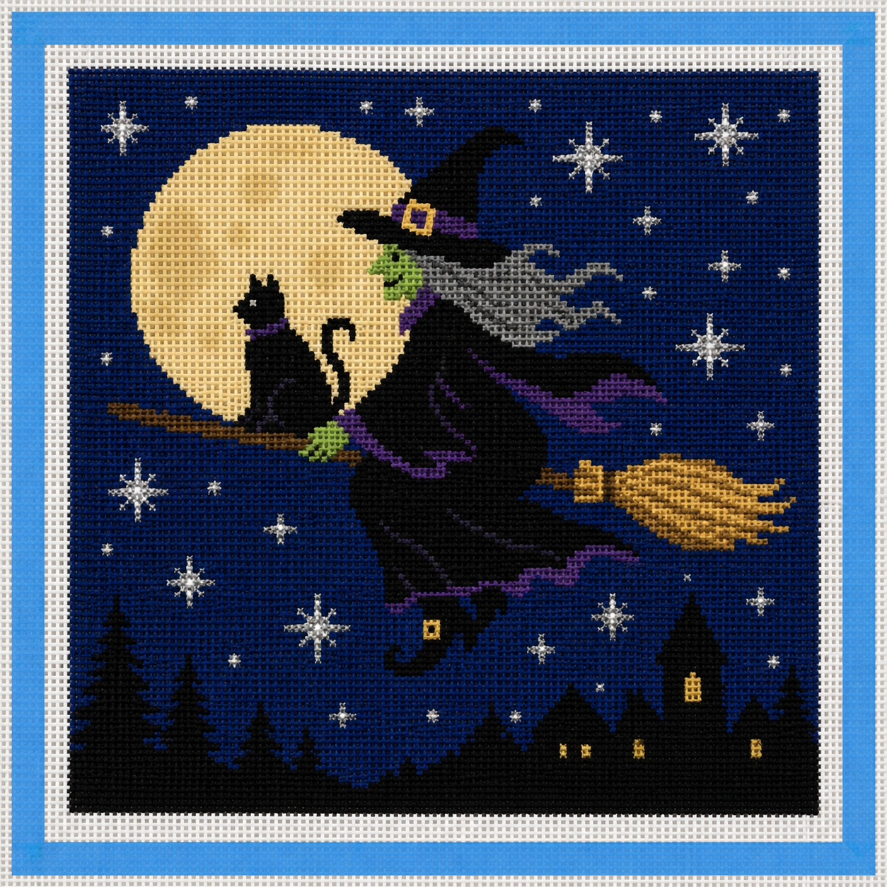 Witch’s Flight Needlepoint Canvas