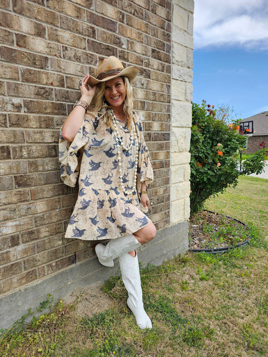 A Rare Bird Birdie Tunic Shirt Dress