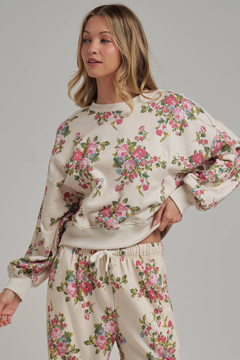 Charlie’s Floral 2 Piece Sweat Set