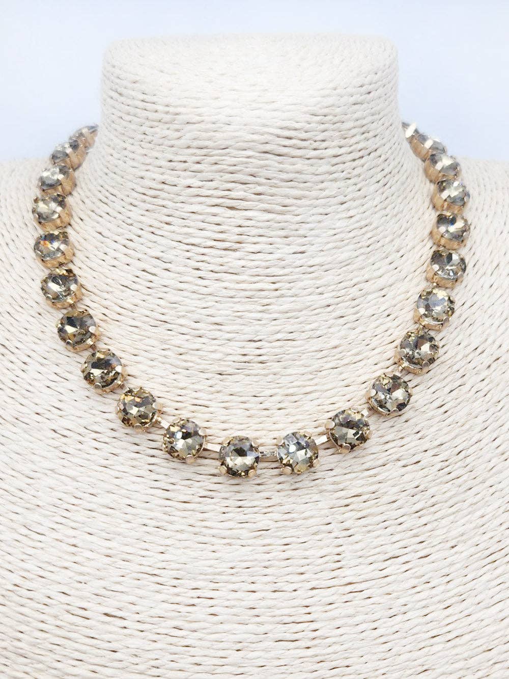 Topaz Stone Crystal 16"-18" Necklace