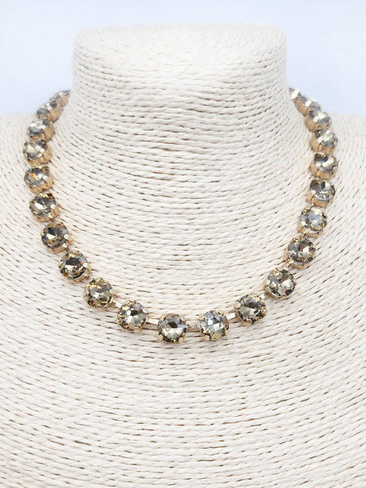 Topaz Stone Crystal 16"-18" Necklace