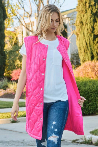 Long Quilted Vest