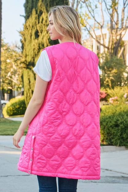 Long Quilted Vest