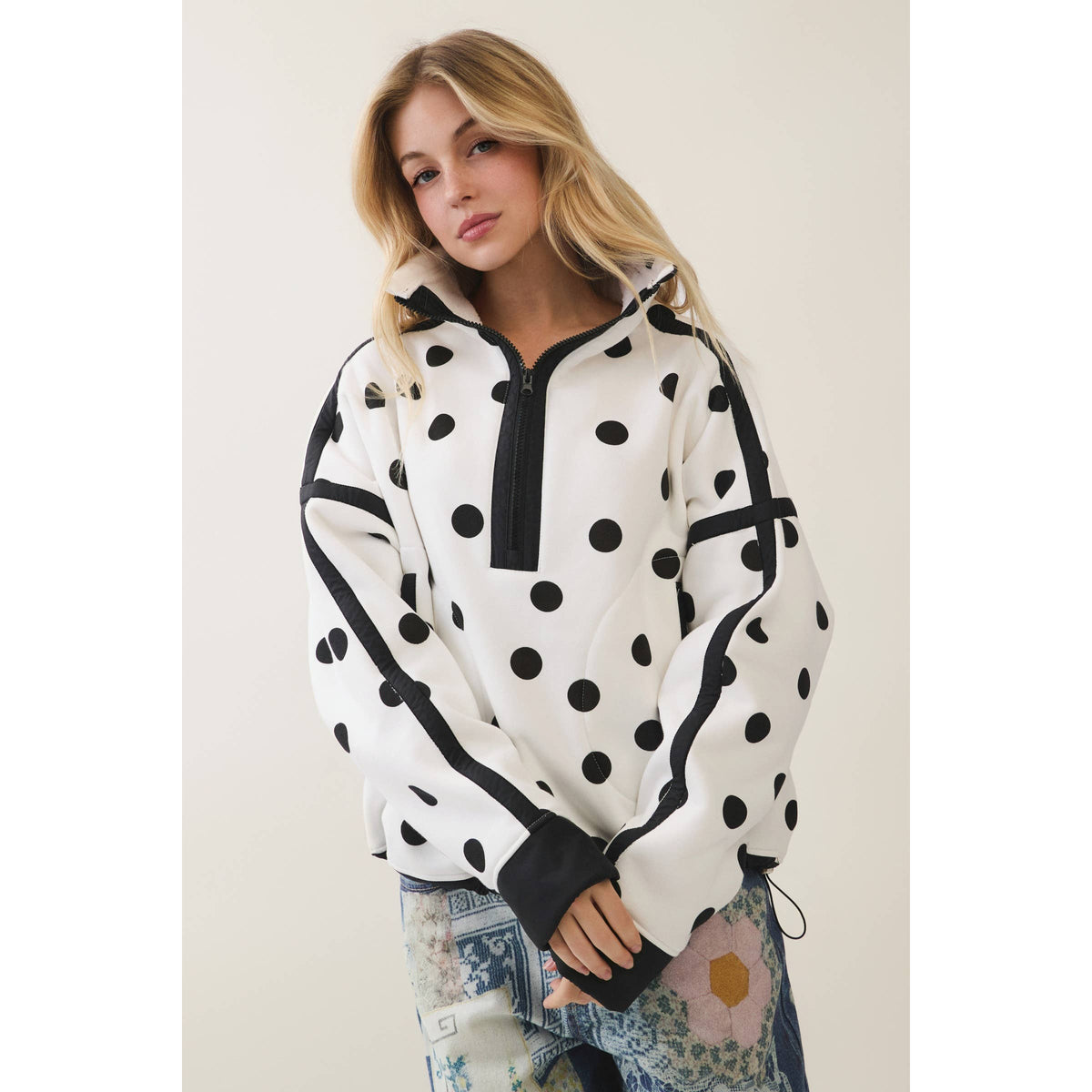Polka Dot Pull Over
