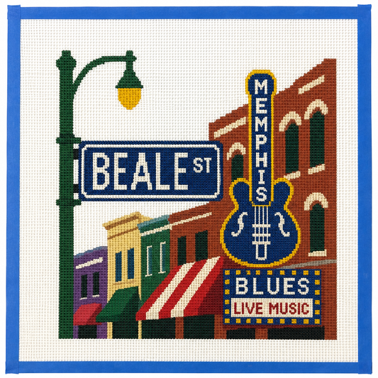 Memphis Beale Street Needlepoint Canvas