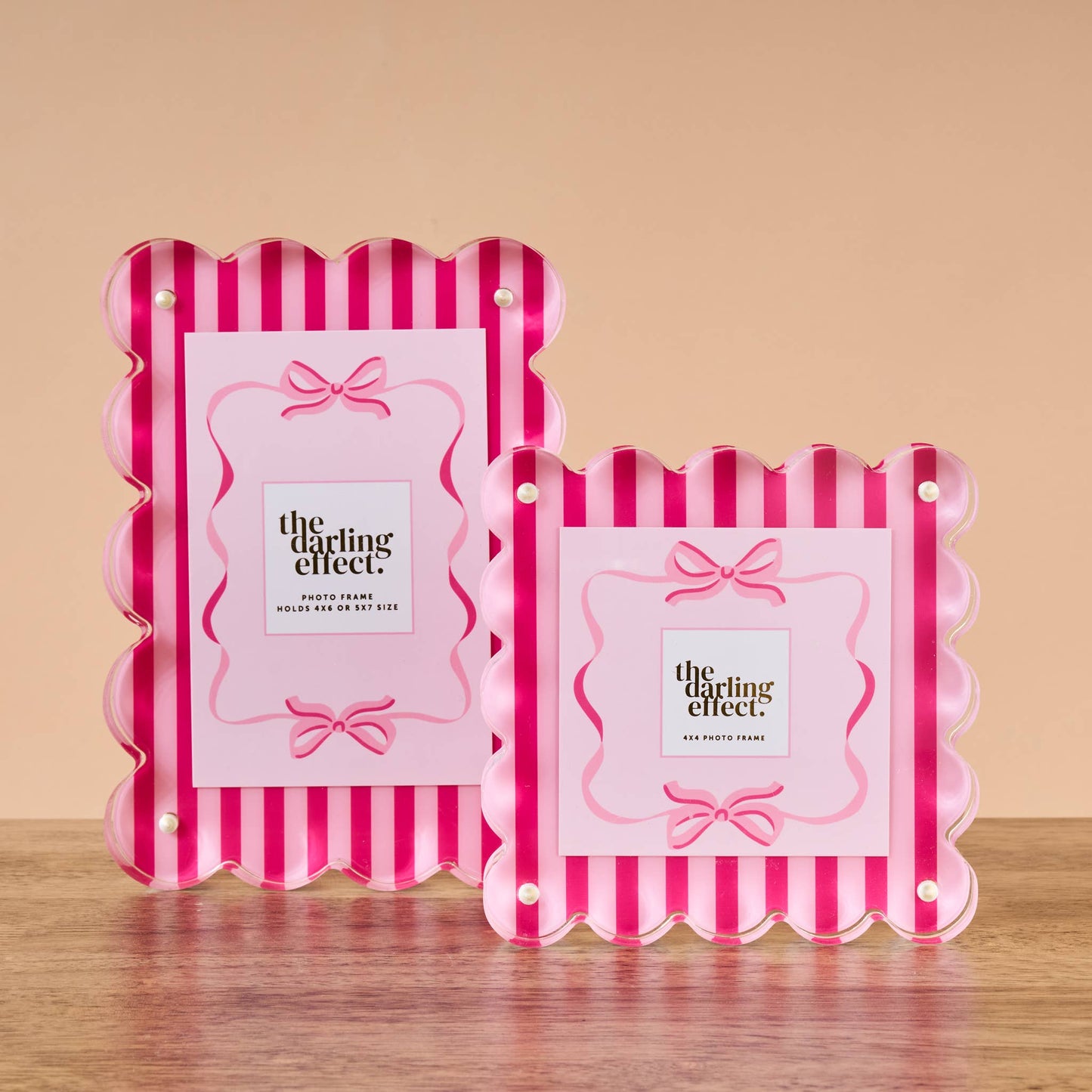 Square Scalloped Acrylic Frame-