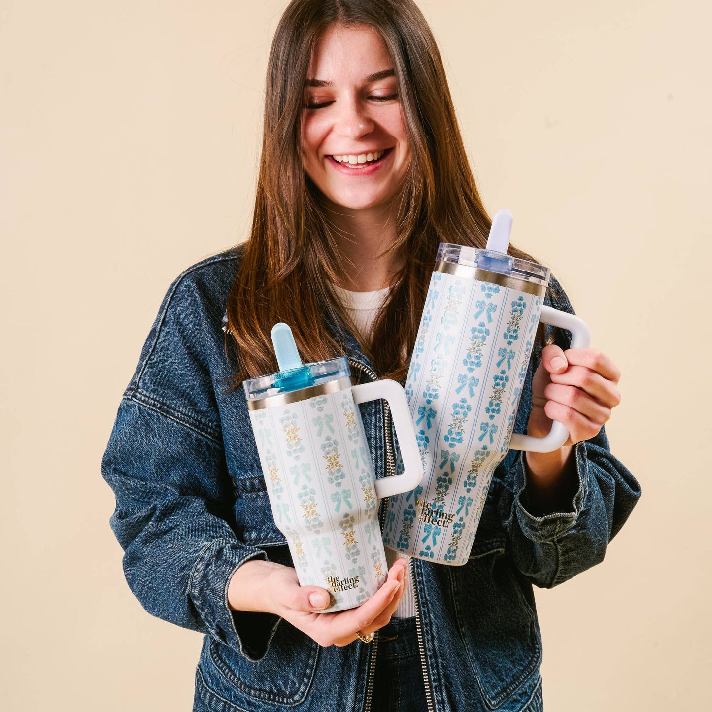 40 oz Lifestyle Flip Straw Tumbler-Oh So Fancy Blue