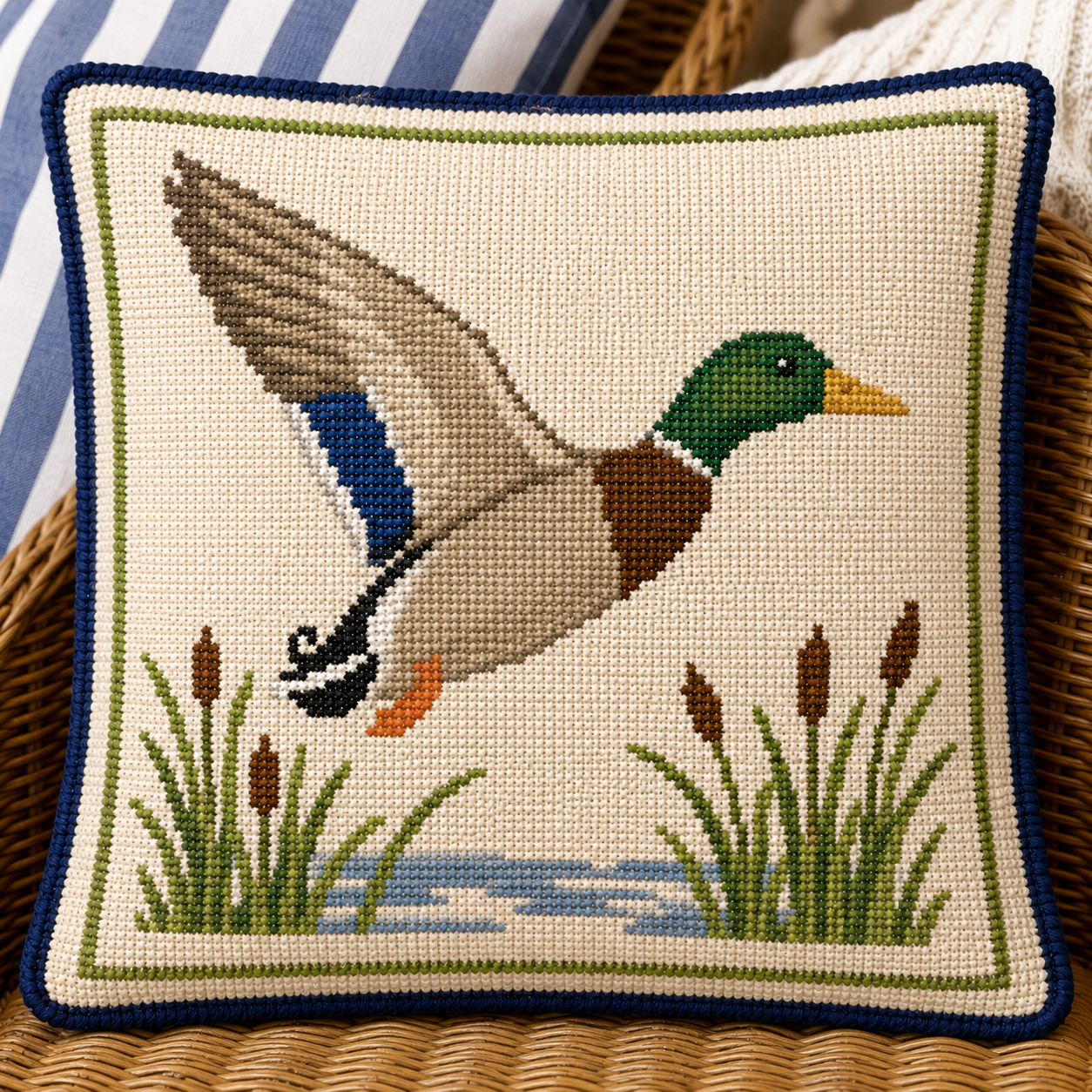 In Flight Printed Needlepoint Canvas
