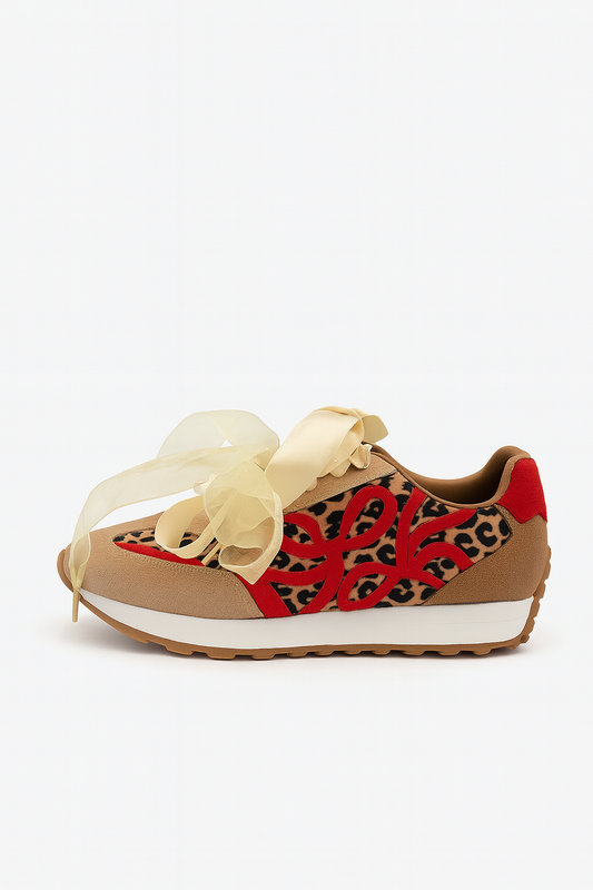 Izzy Leopard & Lace Sneaker