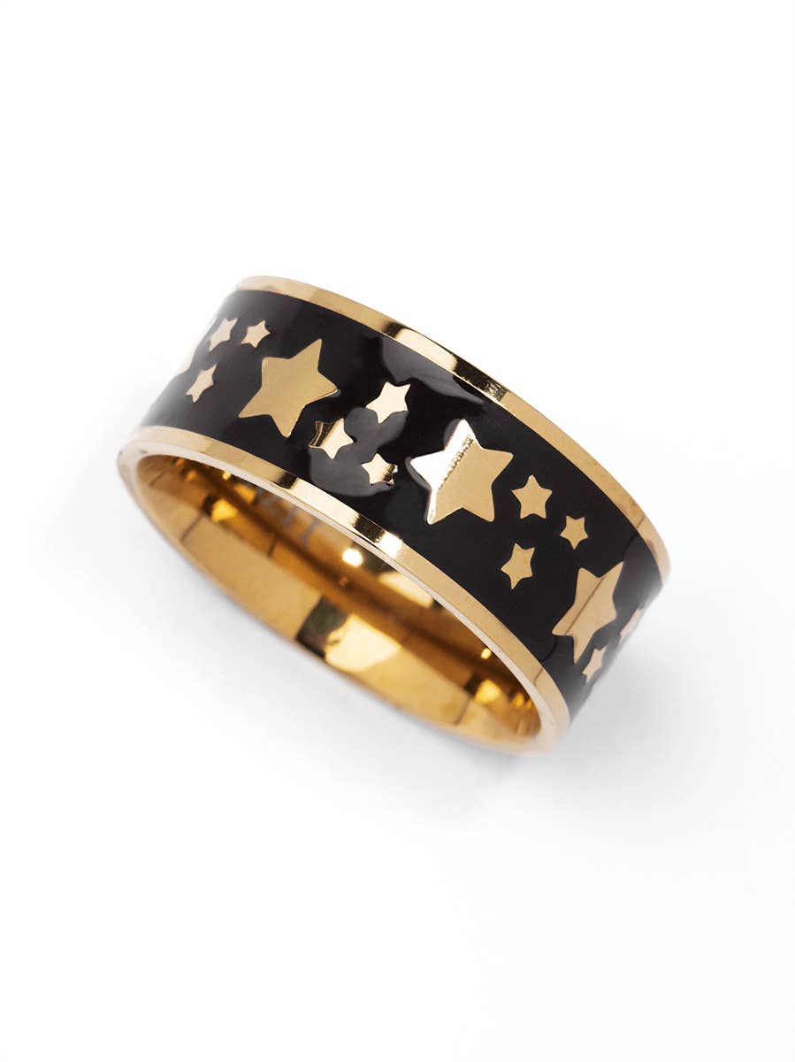 Star Pattern Ring: Red / 6