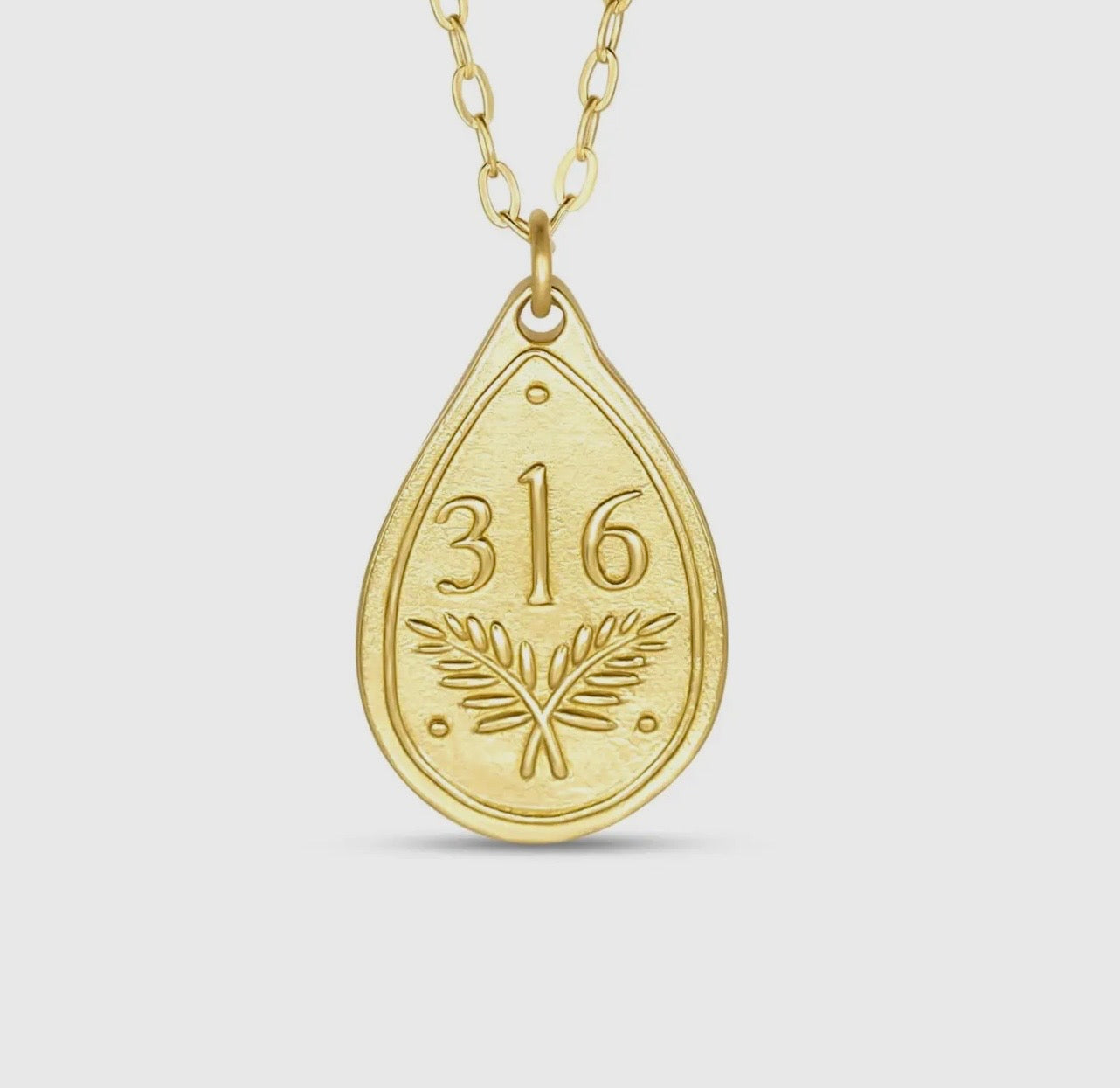 Bible Verse Pendant by Madison Sterling