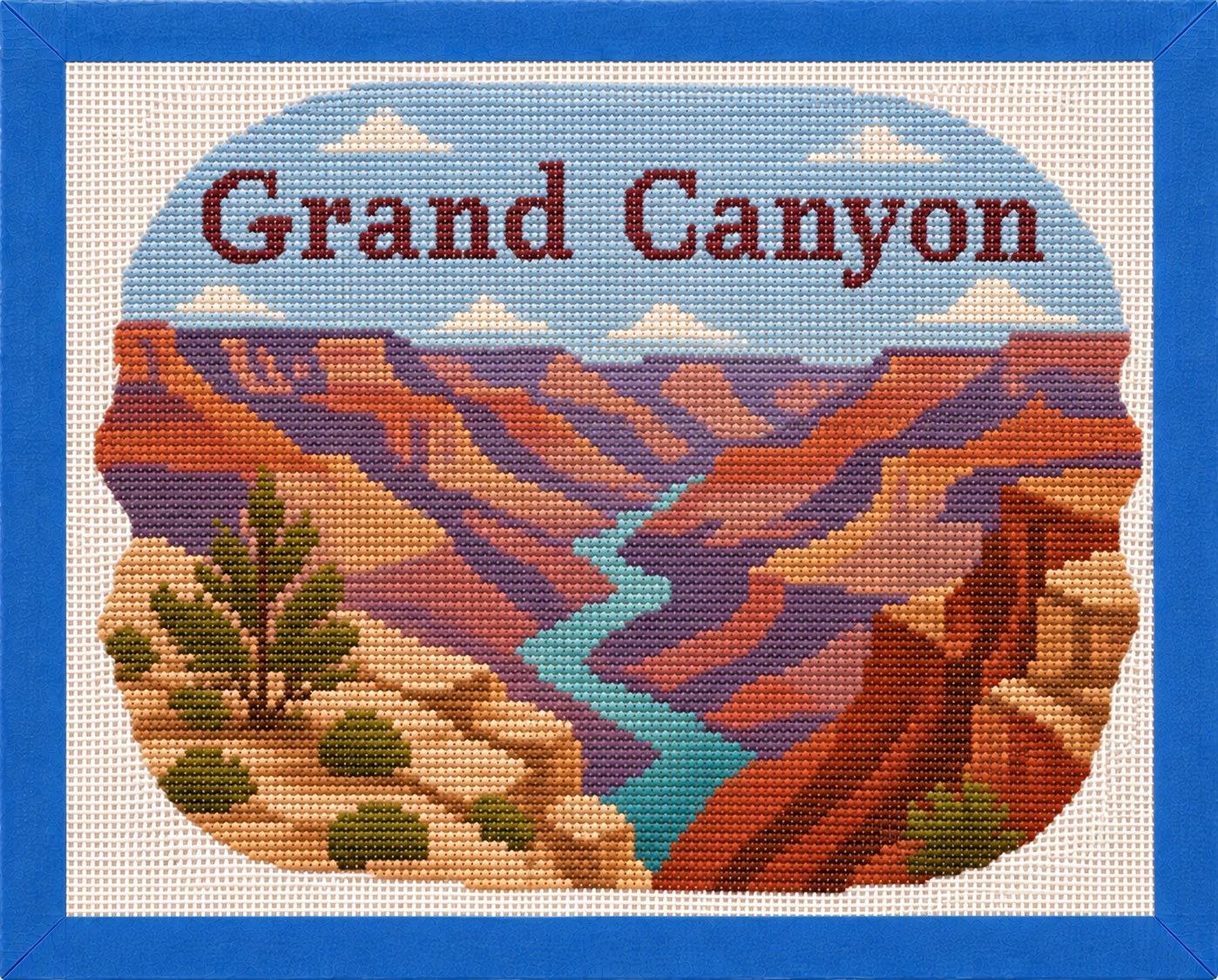 Grand Canyon Printed Needlepoint Canvas