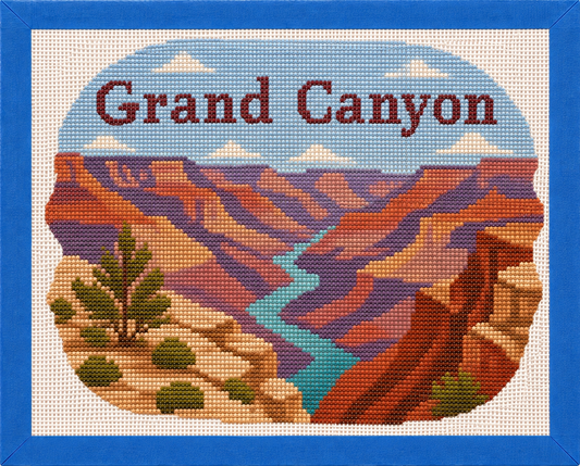 Grand Canyon Printed Needlepoint Canvas