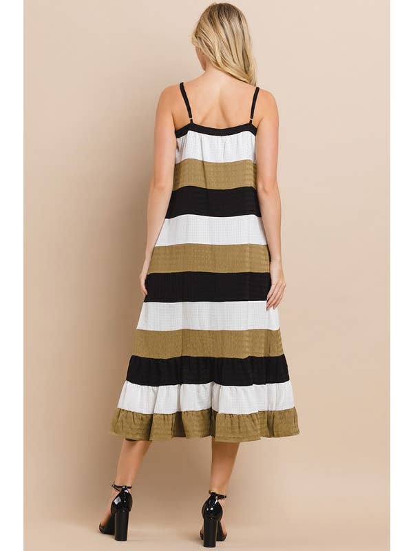 Striped & Chic Colorblock Maxi