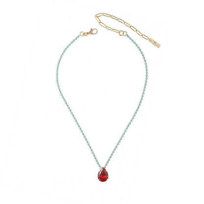 TOVA Milli Necklace Chartreuse