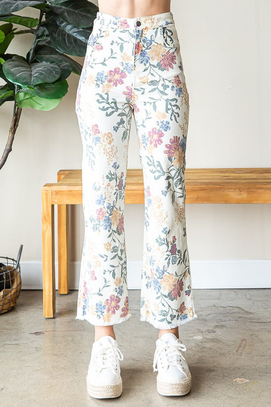 Mattie's Floral Jeans