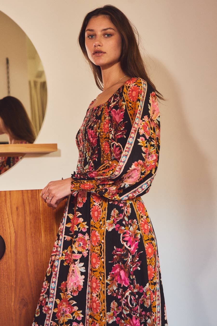 Floral Printed Bohemian Maxi Dress