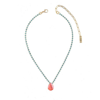 TOVA Milli Necklace Chartreuse