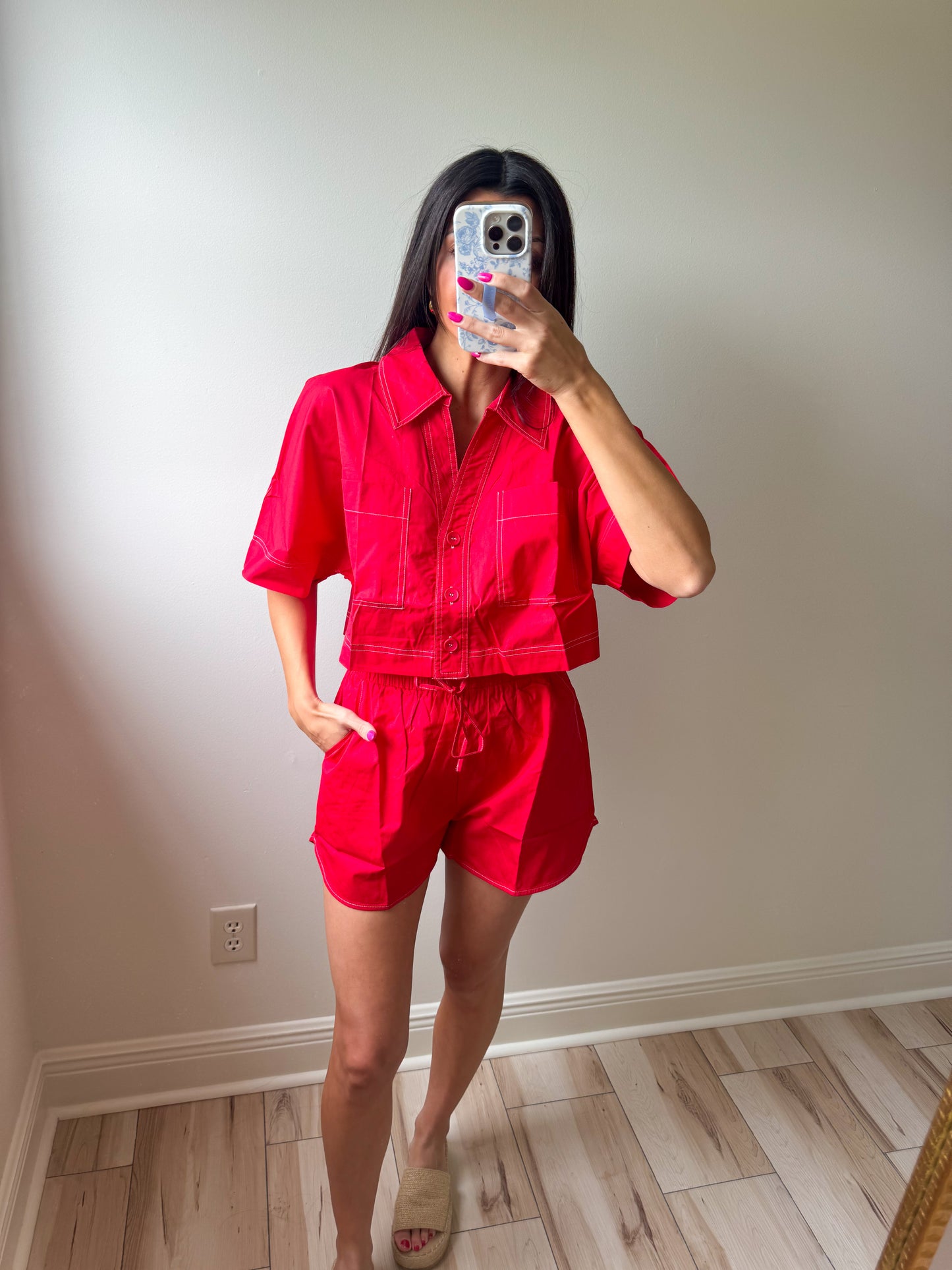 Seeing Red Short Set