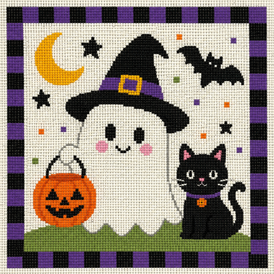 Halloween Fun Needlepoint Canvas