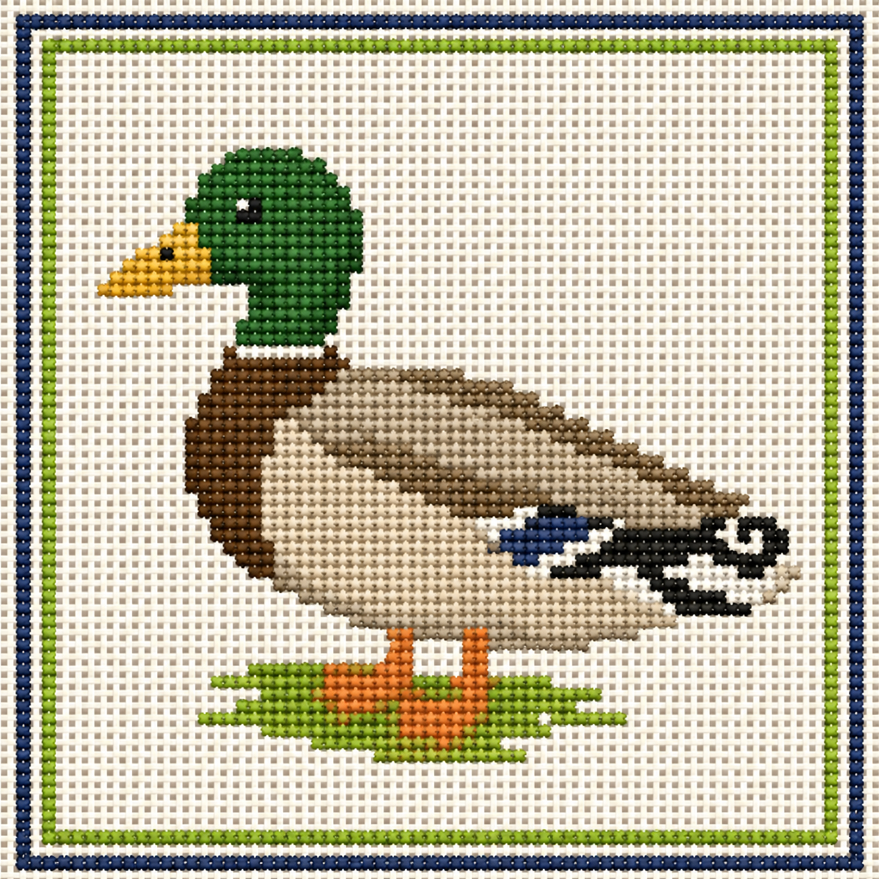 Mallard Printed Needlepoint Canvas