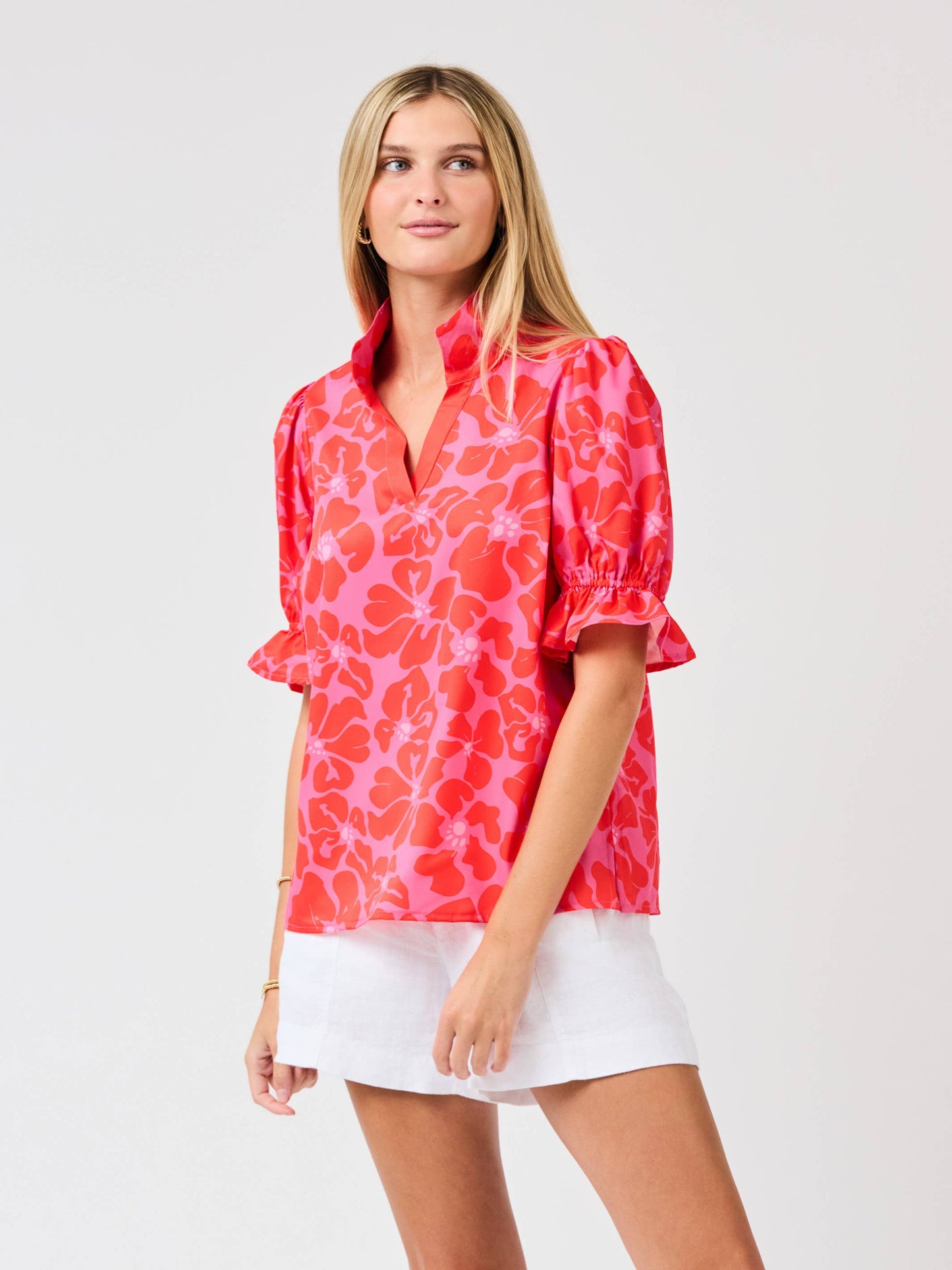 Pink Garden Samba Top