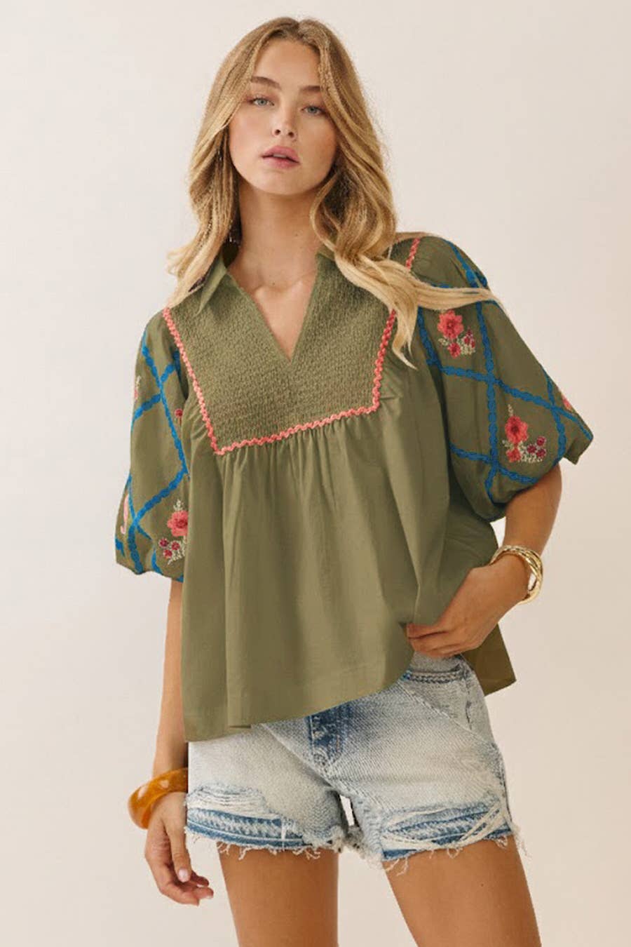 Cotton Poplin Top