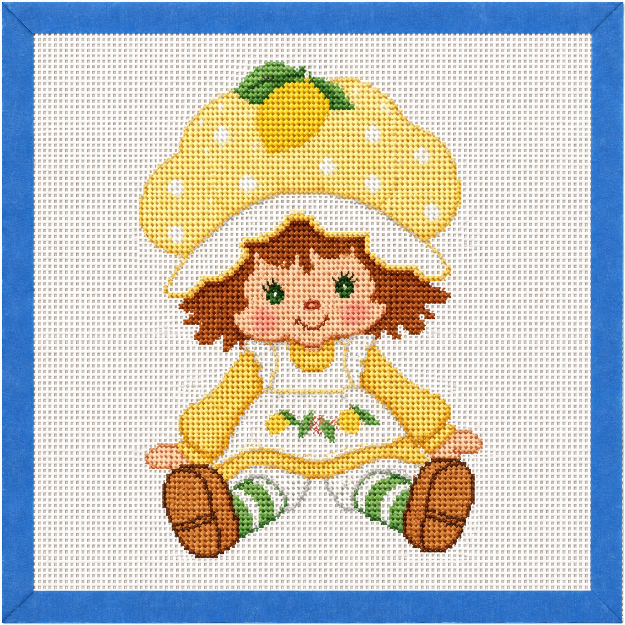 Nostalgic Lemon Doll Needlepoint Canvas