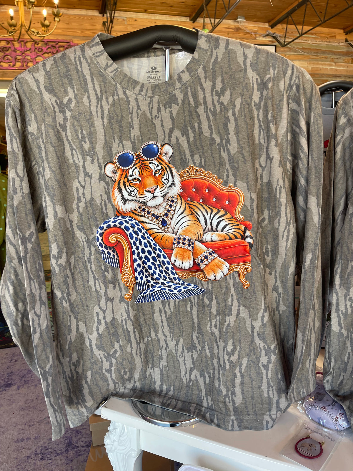 Boujee Gameday Camo Long Sleeve Tee