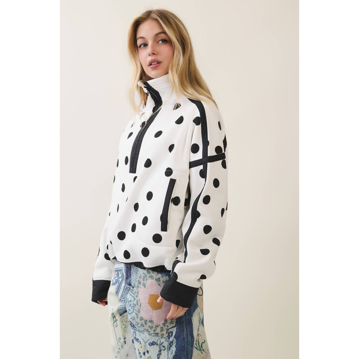 Polka Dot Pull Over