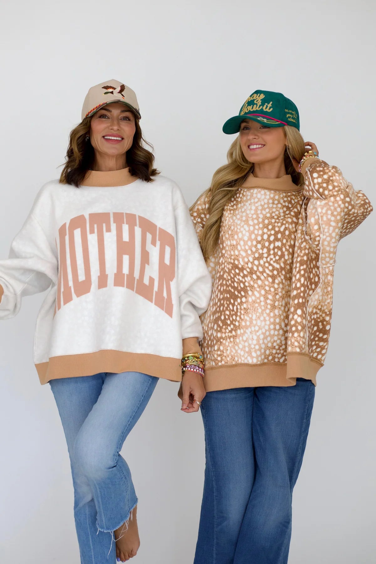 Poppy and Pine Reversible Mock Necks