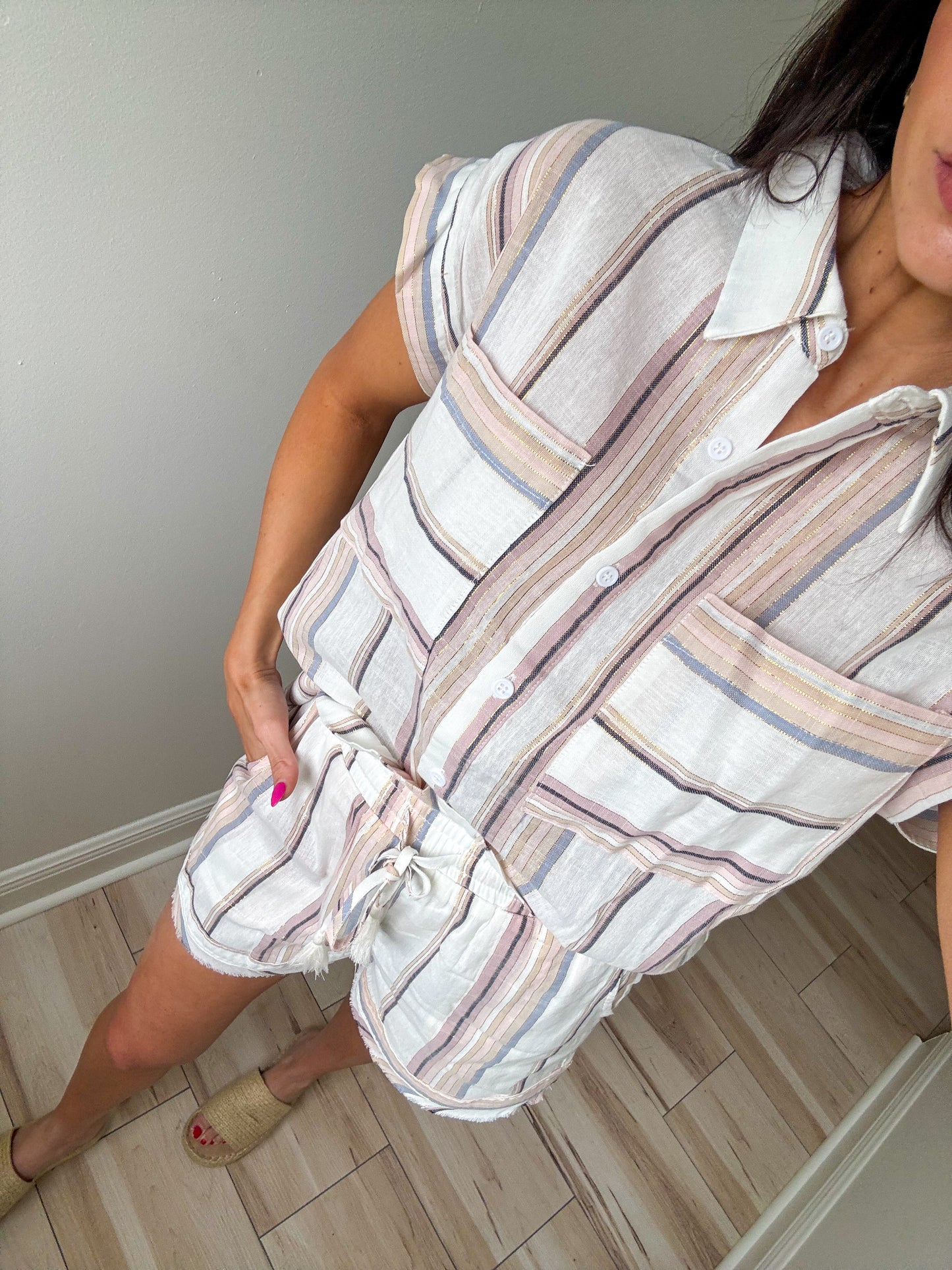 Luxury Linen Short Set