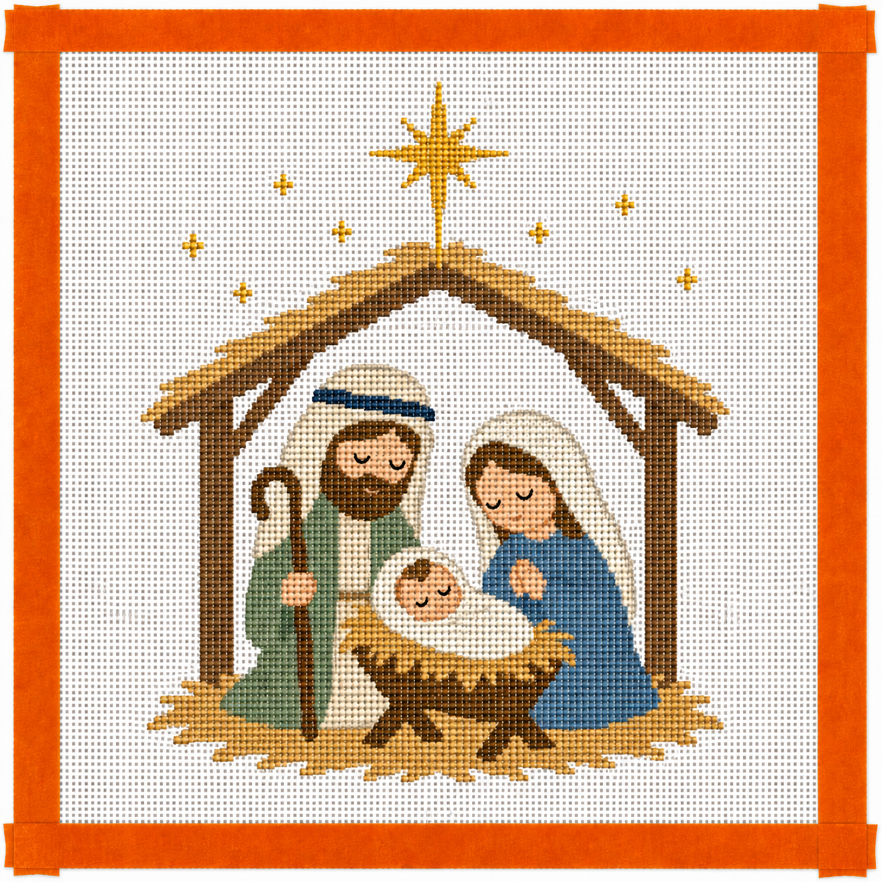 Nativity Printed Needlepoint Canvas